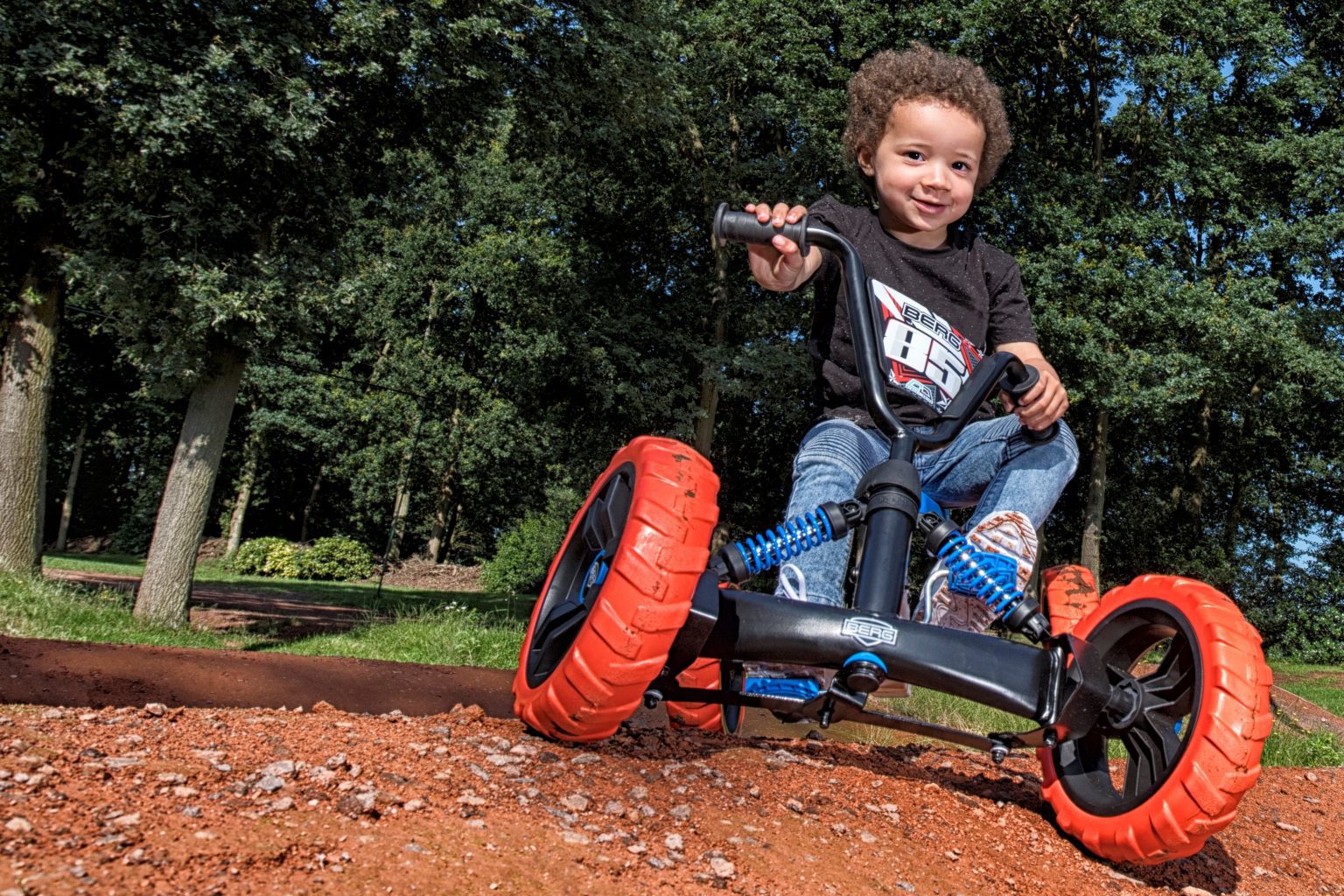 BERG GO2 [2in1] Retro Green - Pedal Go-Kart for Kids 10m-2.5yrs