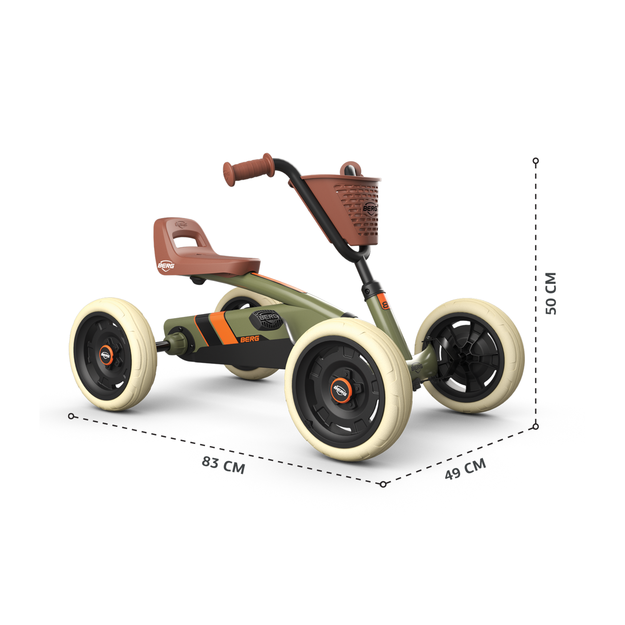 berg buzzy pedal go kart BERG Buzzy Retro Green